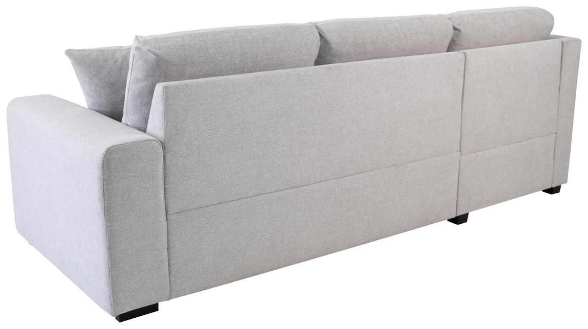 Ecksofa Lukas Silberfarben S: 158x239 Cm - Silberfarben, Trend, Textil (158/239cm)
