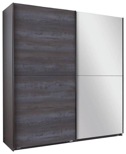 Schwebetürenschrank + Spiegel B: 180 cm Herne, Graphit