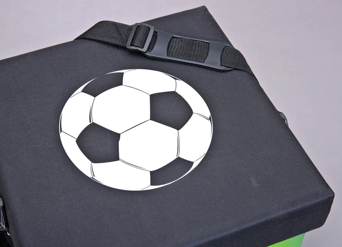 Kühlbox 49 Liter Fußball Mit Tragegurt, Grün/schwarz - fekete/fehér, Basics, textil (37/36/37cm) - MID.YOU