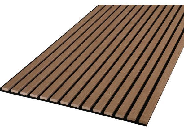 Akustikpaneel Kosche - Eiche dunkel, MODERN, Holz (240/56,1/1,9cm)
