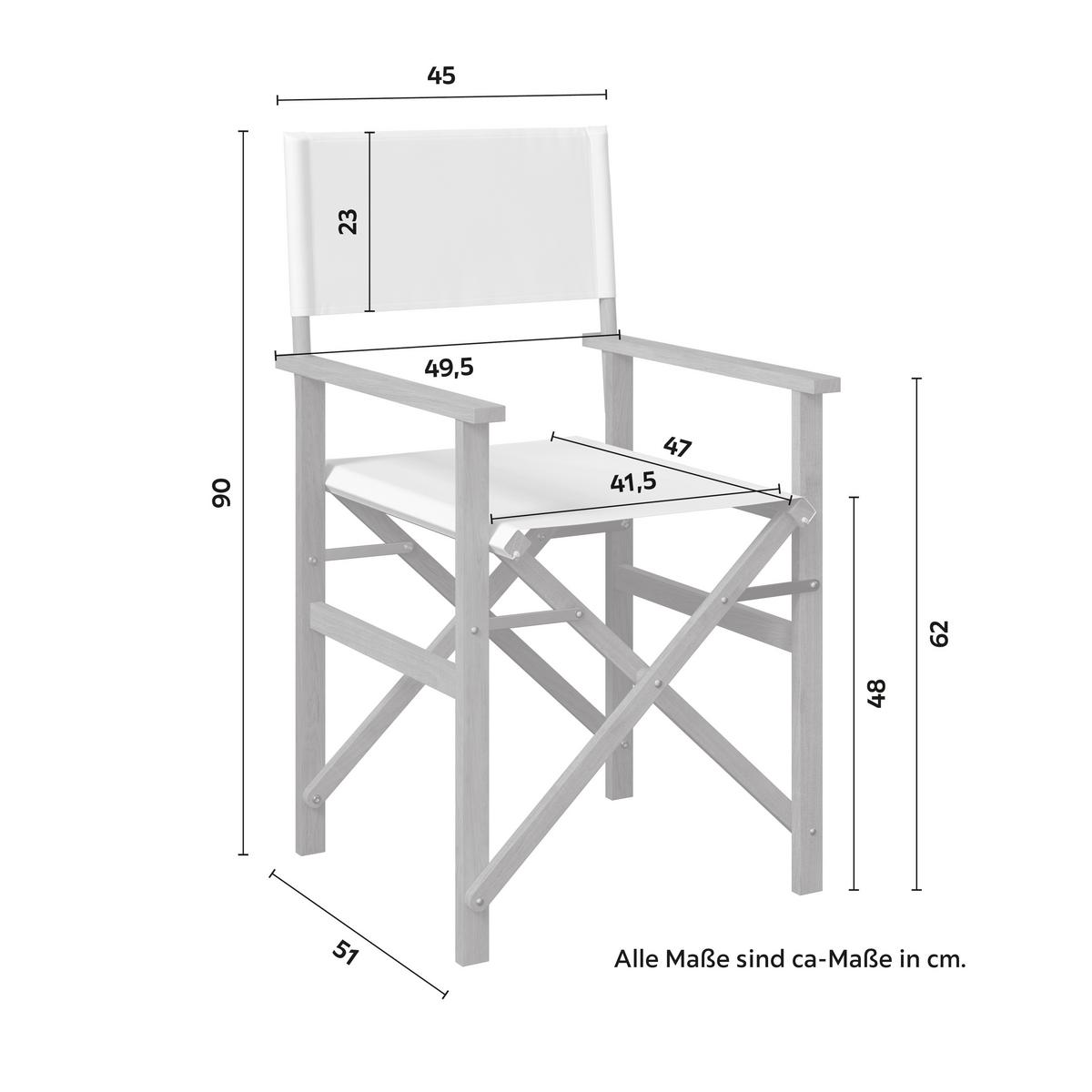 SADA NA BALKON STELLA - bílá/barvy akácie, Moderní, dřevo/textil (49,5/90/51cm) - Bessagi Garden