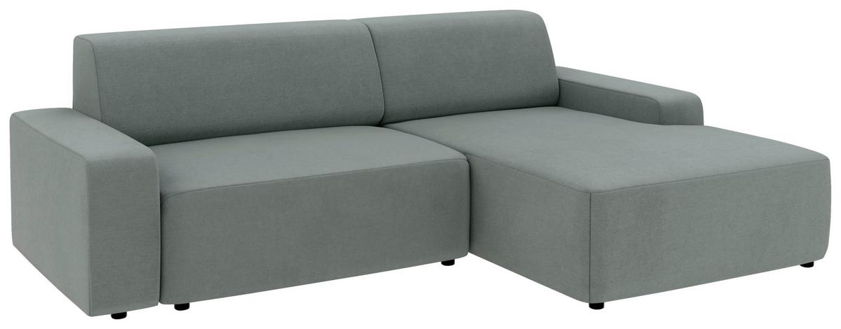 Ecksofa Wien, Grau S: 246x162 cm - Schwarz/Grau, MODERN, Textil (246/162cm) - Trendmanufaktur