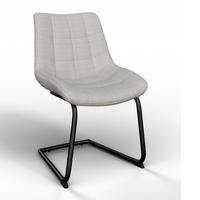 Židle MARILEA béžová - černá/krémová, Moderní, kov/dřevo (53/86/61cm) - Bessagi Home