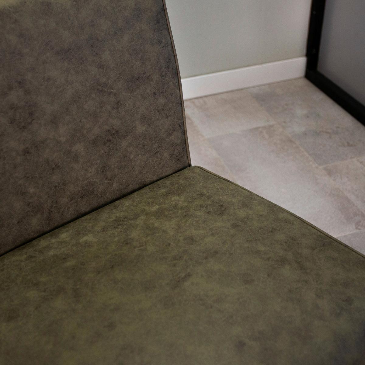 Schwingstuhl-Set Benji Dunkelgrün - Dunkelgrün/Schwarz, KONVENTIONELL, Textil/Metall (53/81/61cm) - MID.YOU