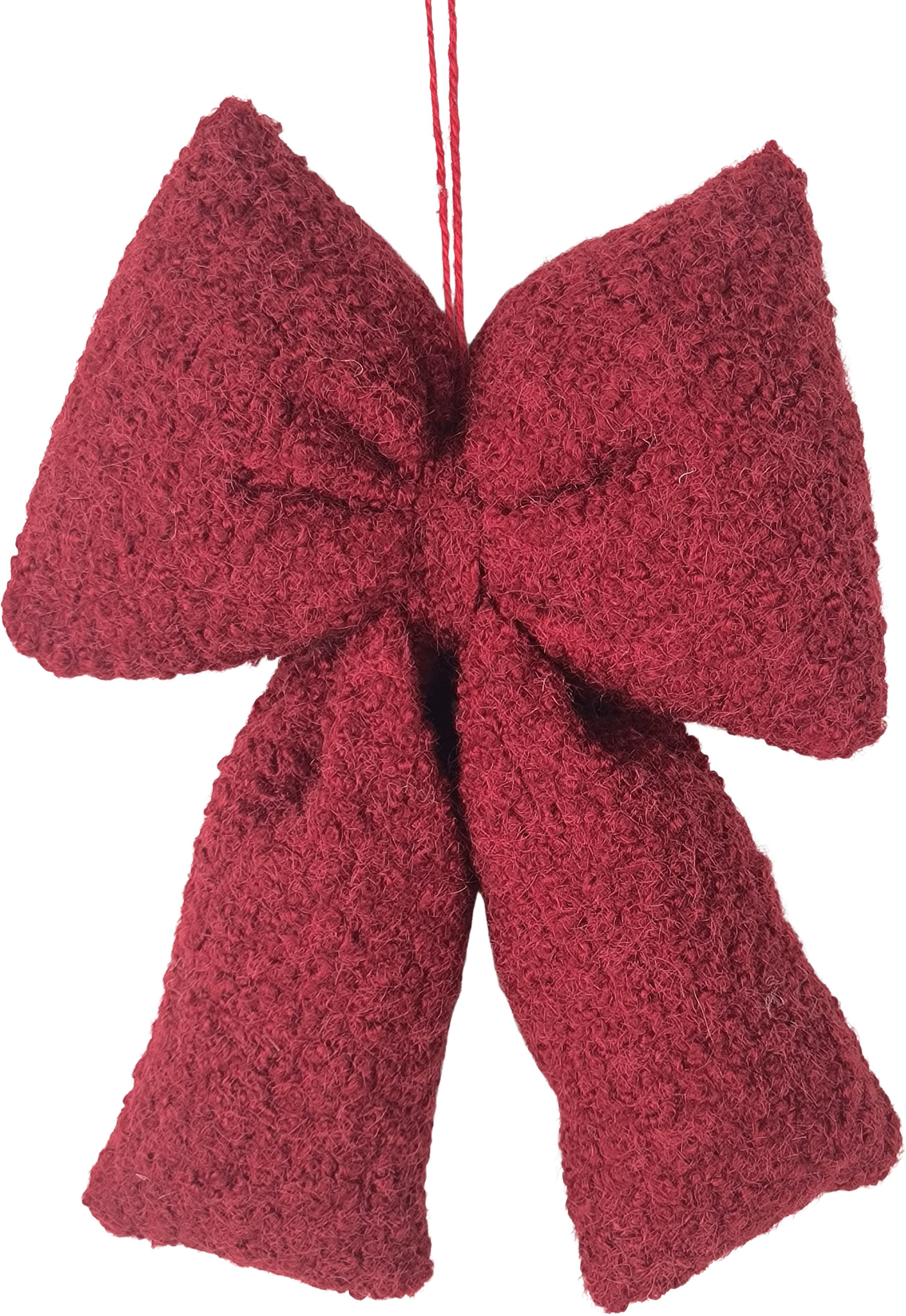 Závesná dekorácia LIZZY 2 - červená, Konventionell, textil (18/24/6cm) - Mömax