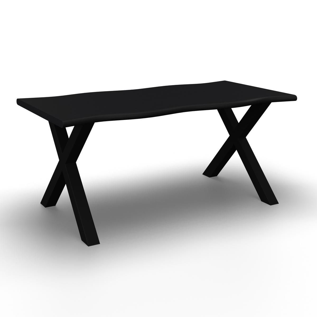 JÍDELNÍ STŮL LAUREL - černá, Moderní, kov/kompozitní dřevo (180/76/90cm) - Bessagi Home
