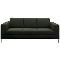 3-Sitzer-Sofa Looks Vii - Dunkelgrün/Silberfarben, Design, Textil (210/82/90cm) - LOOKS by W.Joop