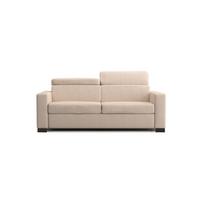 Rozkládací pohovka BARI, krémová, manšestr, s lůžkem - krémová, Basics, dřevo (200/80-98/101cm)