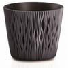 Kaspó Sandy 19cm - antracit, műanyag (19cm)