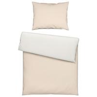 Povlečení Annika, 140/200cm, bílá,béžová - bílá/béžová, textil (140/200cm) - Modern Living