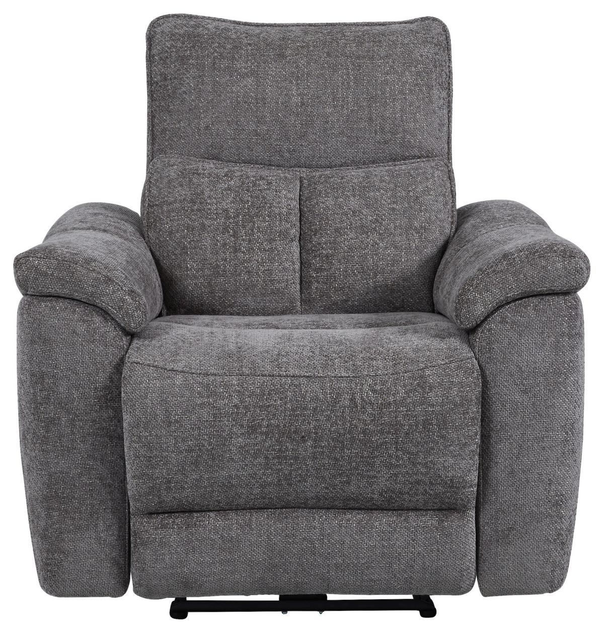 3-Sitzer-Sofa Tokio mit Relaxfunktion Grau B: 200 cm - Grau, MODERN, Holz/Textil (200/96,5/102cm)