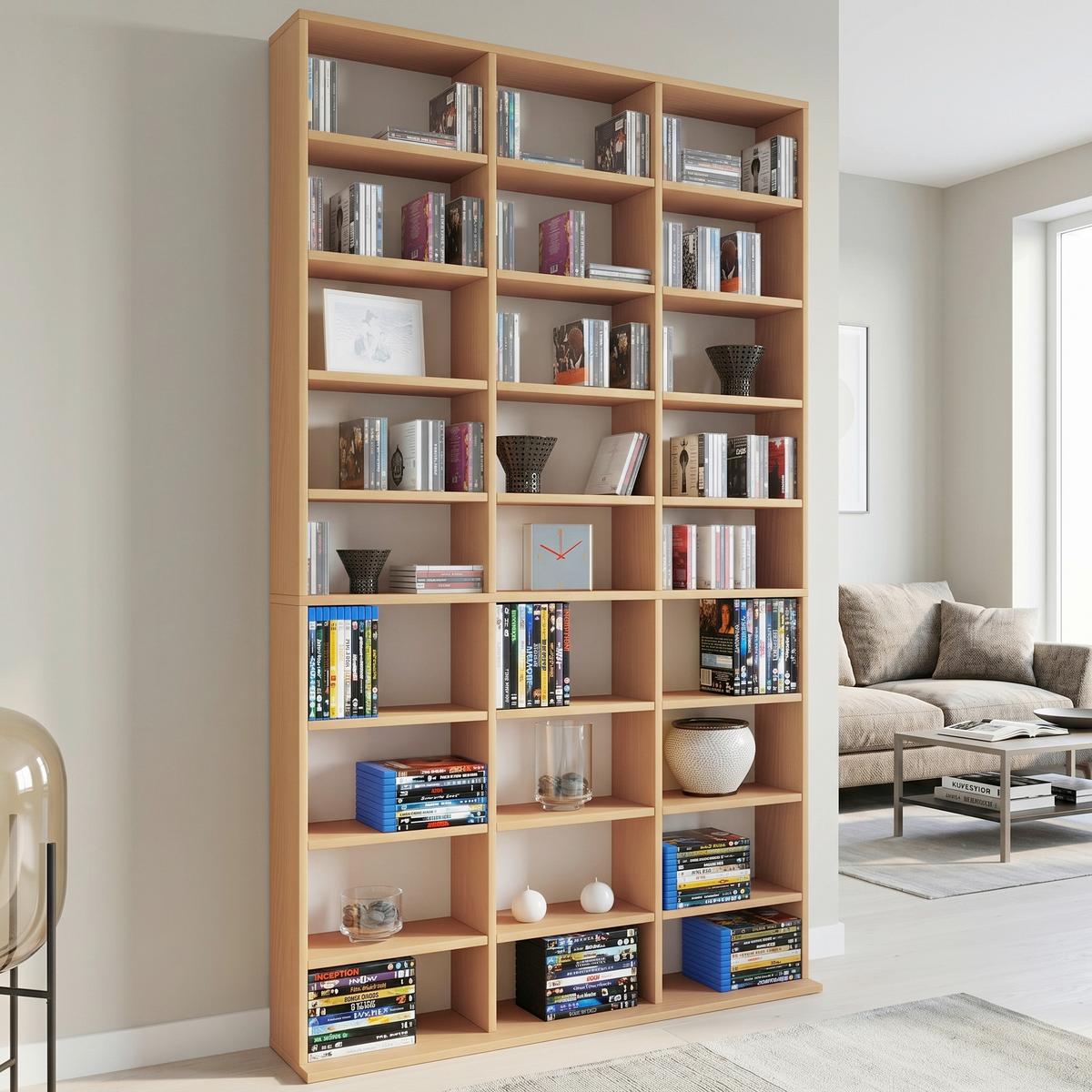 Regal Megosa Maxi 102 cm Buchefarben - Buchefarben, KONVENTIONELL, Holzwerkstoff (102/183/18 (23)cm) - MID.YOU