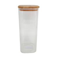 Vorratsglas Zara - Klar/Naturfarben, KONVENTIONELL, Glas/Holz (10/10/25,5cm) - James Wood