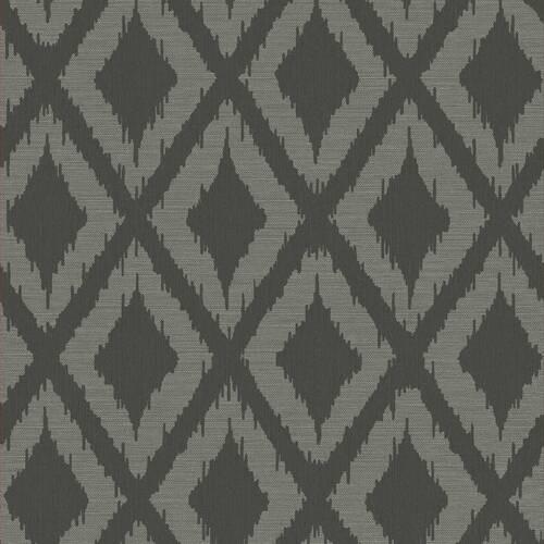Vliestapete Ikat, Grau - Grau, Basics, Papier/Kunststoff (52/1005cm)