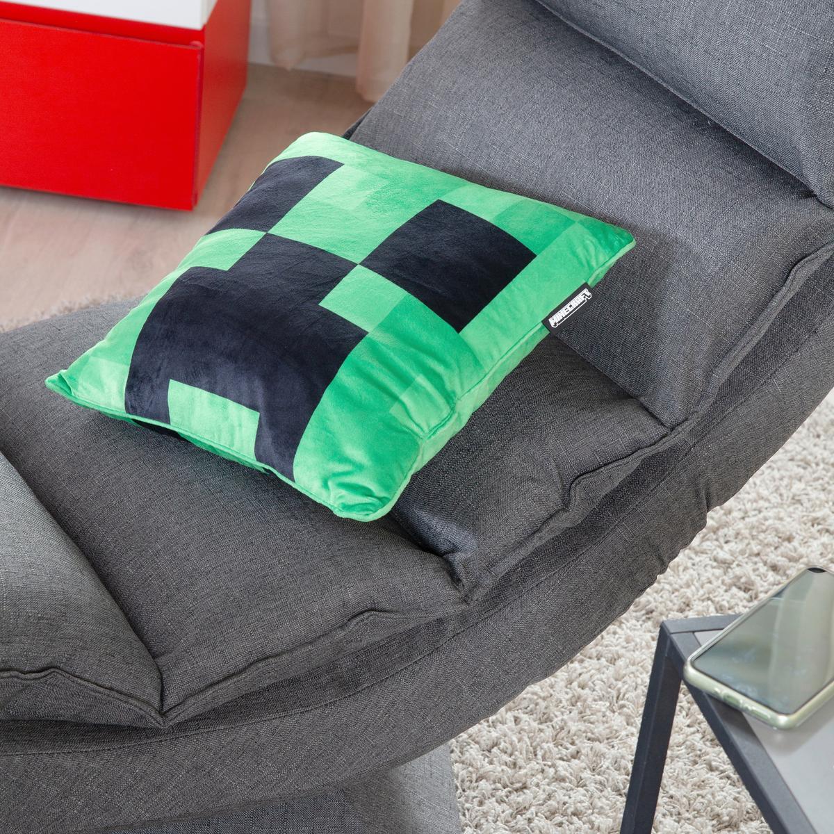 Zierkissen Minecraft Creeper - Grün, Textil (38/38cm)