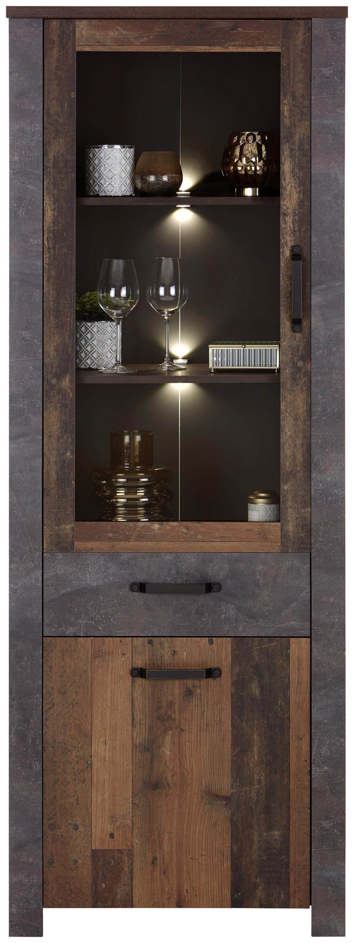 OSVĚTLENÍ POLIC - SADA LED-UNIVERSAL - antracitová, Moderní, plast (3/3/2,5cm)