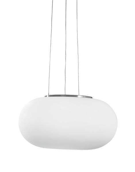 ZÁVESNÉ SVIETIDLO OPTICA - niklová, Konventionell, kov/sklo (45/110cm)