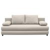 Schlafsofa Mela Beige B: 200 cm - Beige/Schwarz, Design, Textil (200/88/87cm) - P & B