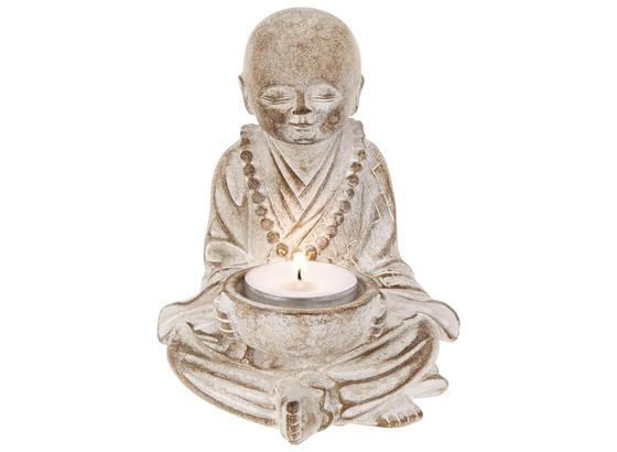 Buddha Tiberius - Weiß, ROMANTIK / LANDHAUS, Kunststoff (10/14,5/10cm) - James Wood Buddha Tiberius - Weiß, ROMANTIK / LANDHAUS, Kunststoff (10/14,5/10cm) - James Wood