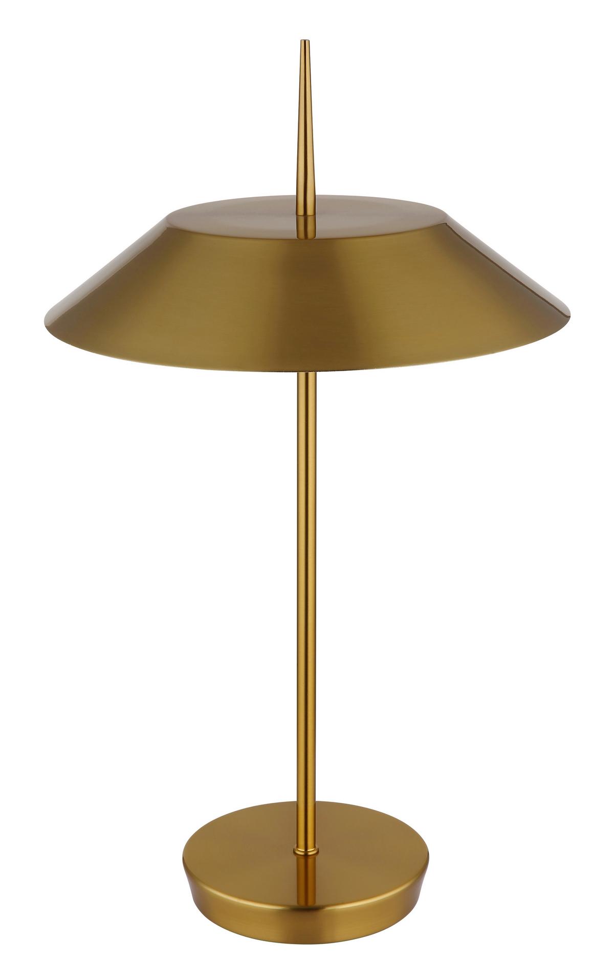 Tischleuchte 21032m - Messingfarben, Design, Metall (30/52cm) - Globo