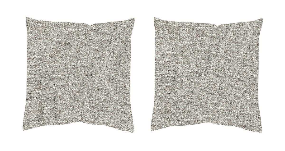 Kissenhüllen-Set Fjella - Hellgrau, Basics, Textil (50/50cm)
