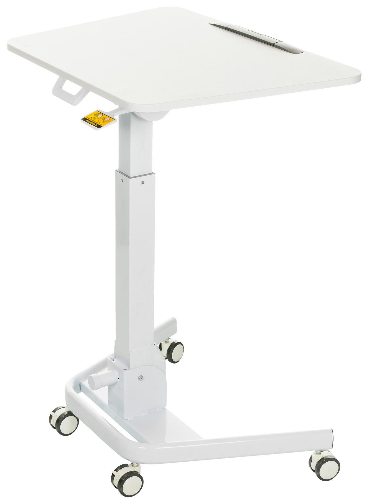 Sitz/stehtisch, Arbeitstisch Stand Vm-Su Ii - Weiß, Basics, Holzwerkstoff/Kunststoff (73/50/77cm) - MID.YOU