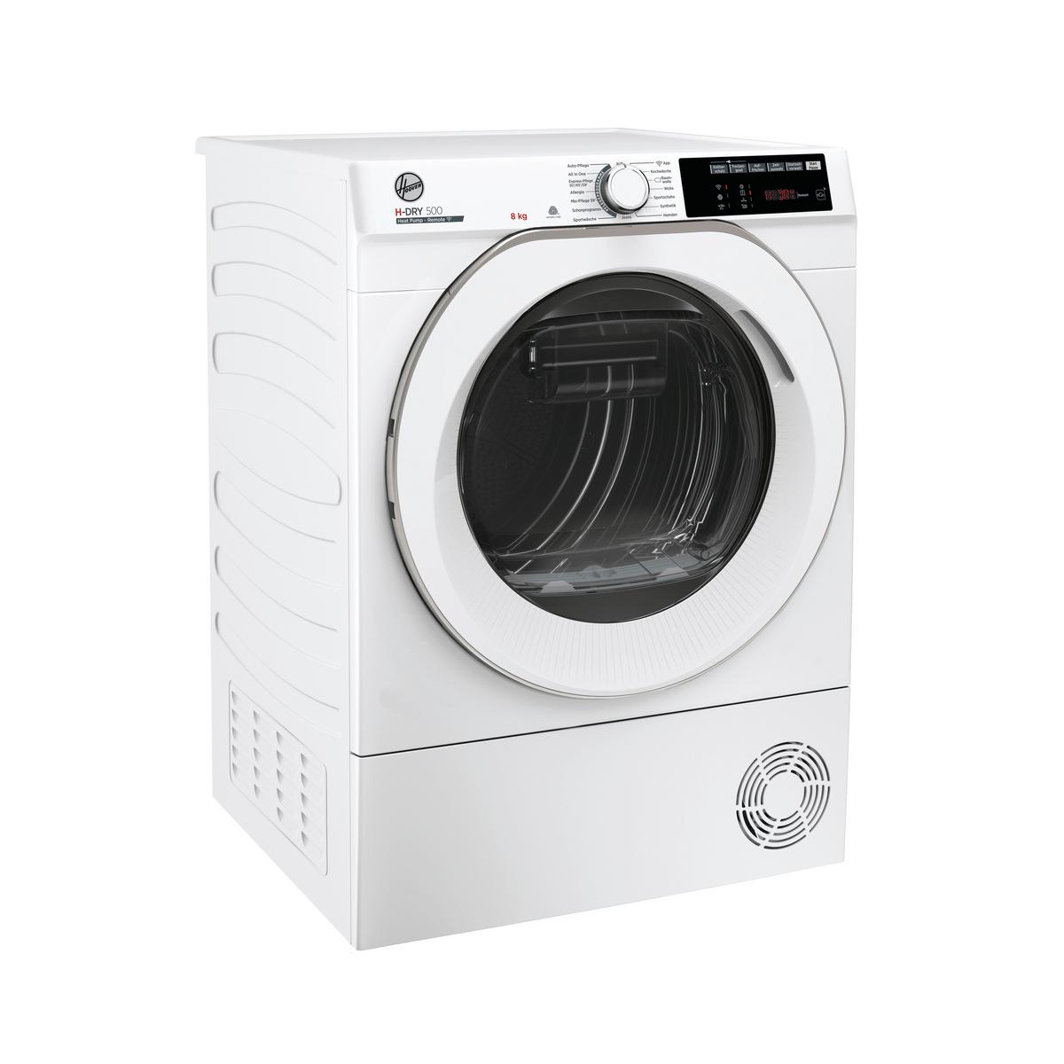 Trockner Nde H8a2tces-84 Weiss - Weiß, Basics, Glas/Kunststoff (60/85/59cm) - Hoover