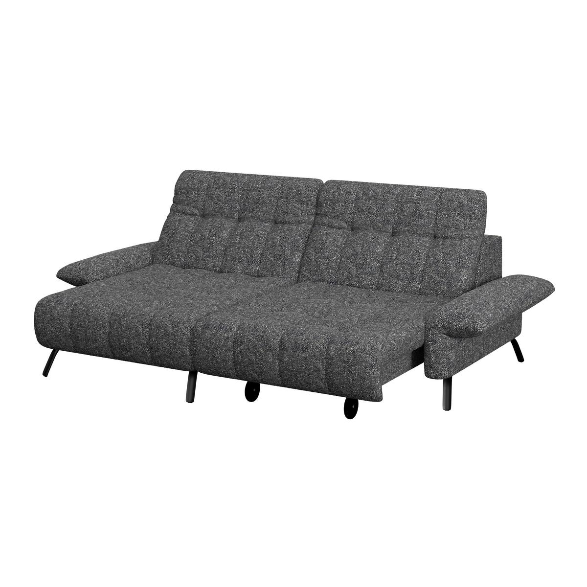 Ecksofa Coast Grau, 173x244cm - Schwarz/Grau, KONVENTIONELL, Holzwerkstoff/Textil (173/244cm)