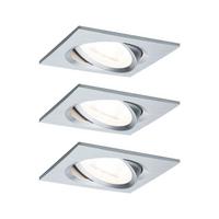 Deckenleuchte 3er-Set B: 8,4 cm, dimmbar, rechteckig - Basics (8,4cm) - Paulmann