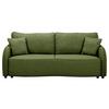 3-sitzer-sofa Bari - Schwarz/Olivgrün, Basics, Textil (215/89/100cm) - P & B