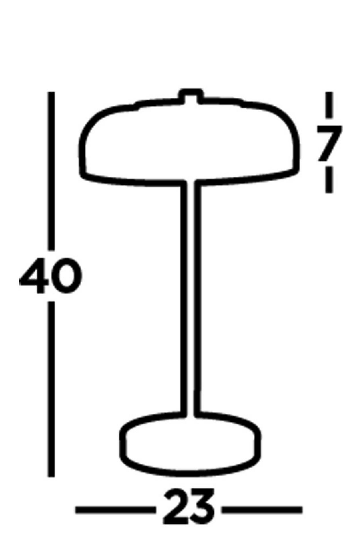 LED-Tischleuchte Eu59801-1sm - Schwarz, Basics, Glas/Metall (23/39cm)