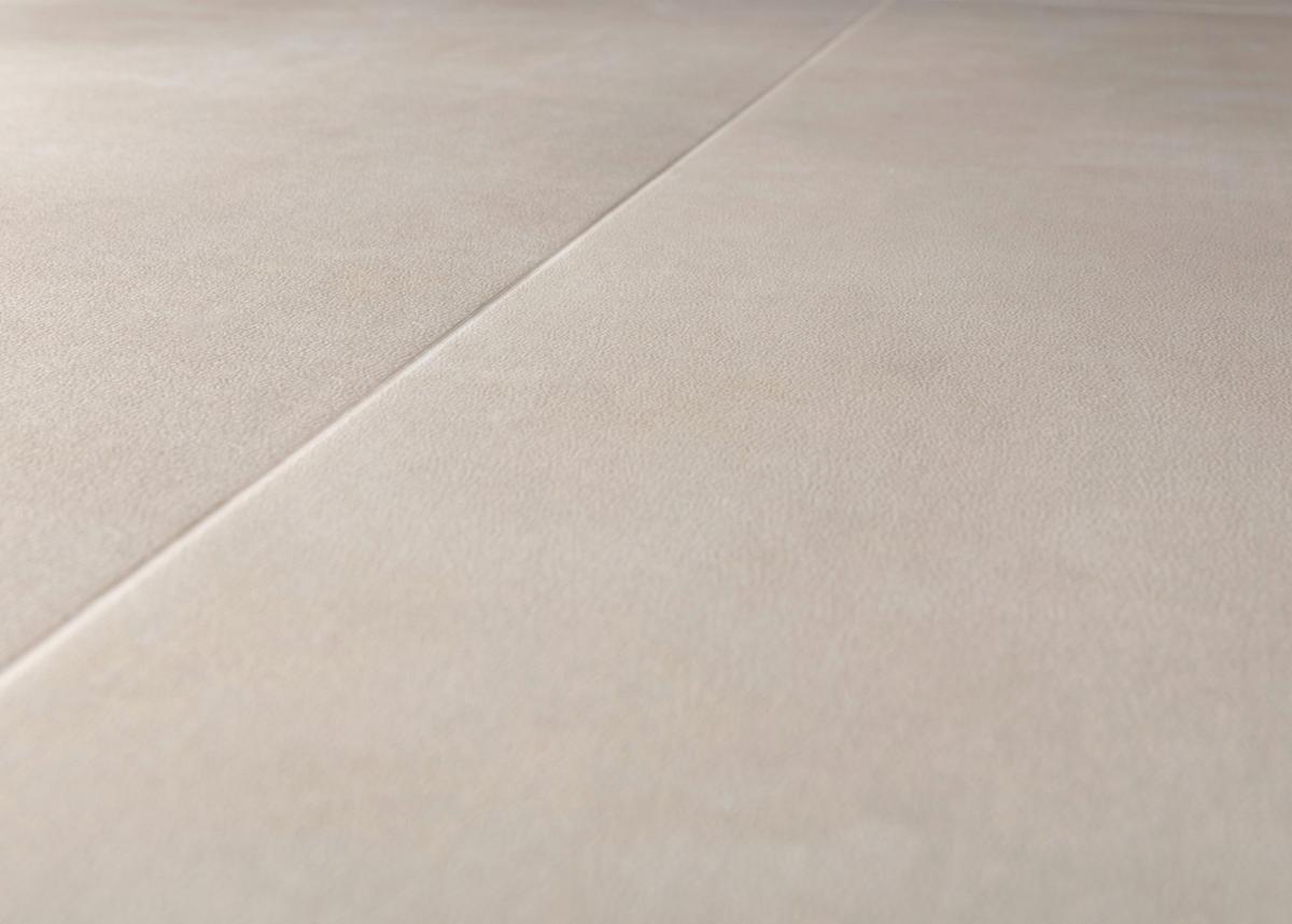 Designboden Fliesenoptik Creme Stärke 5mm - Creme, Basics, Kunststoff (60.5/30.48/0.5cm)