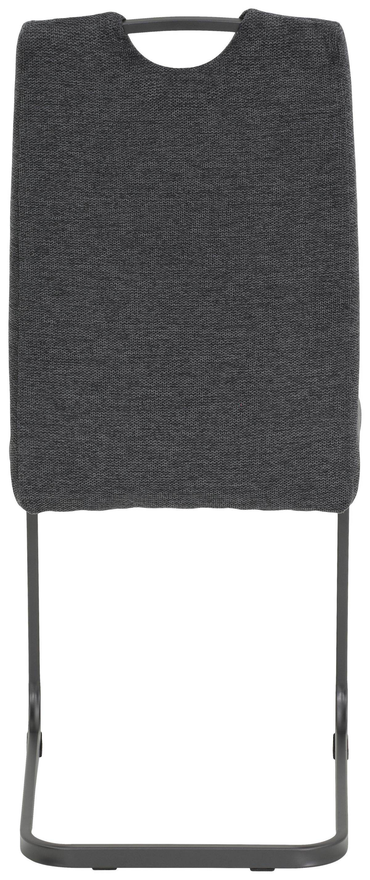 Schwingstuhl-set Britta S Anthrazit - Anthrazit/Grau, MODERN, Textil/Metall (44/100/59cm) - MID.YOU