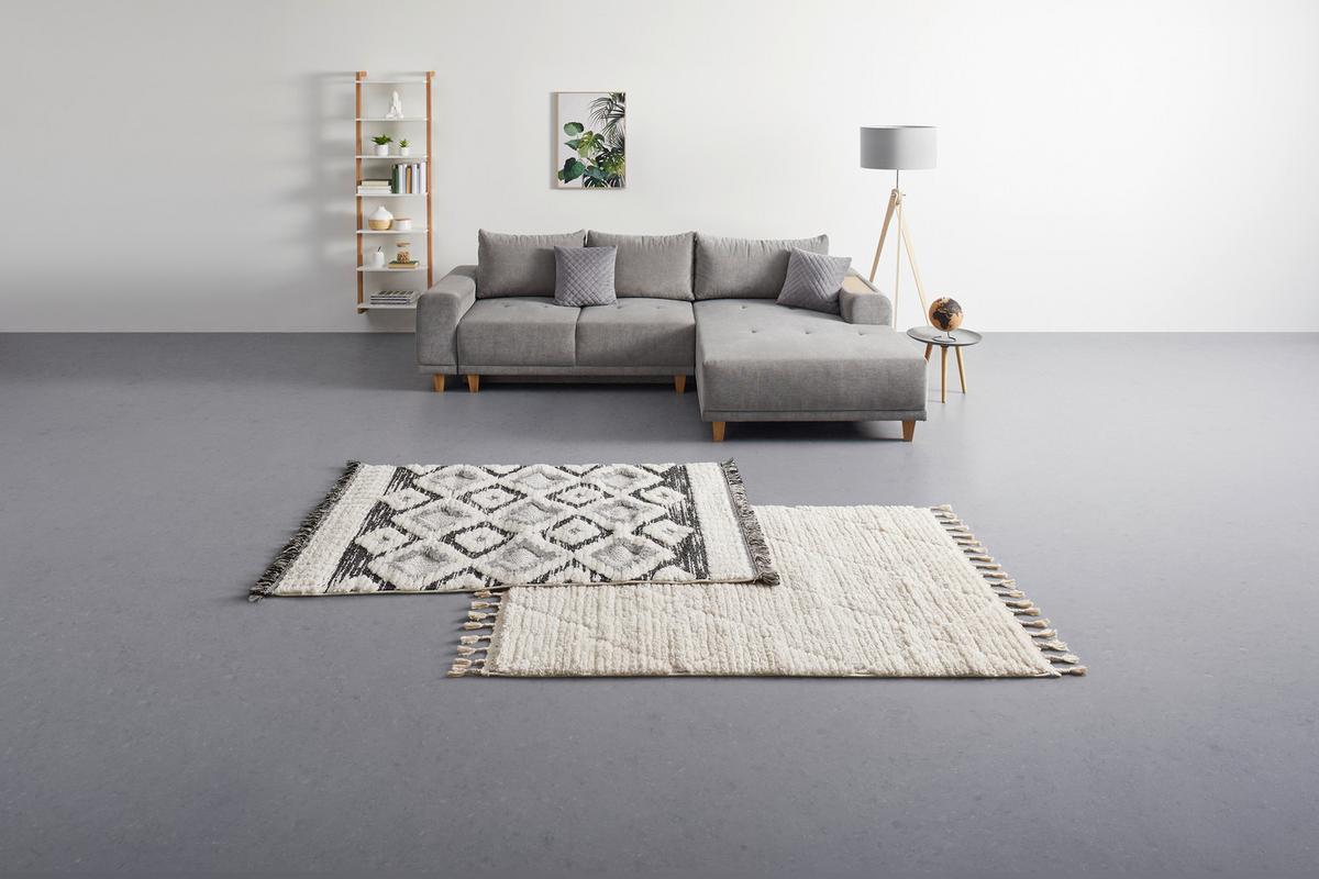 Tkaný koberec Selma 2, 120/170cm - šedá/bílá, Basics, textil (120/170cm) - Mömax