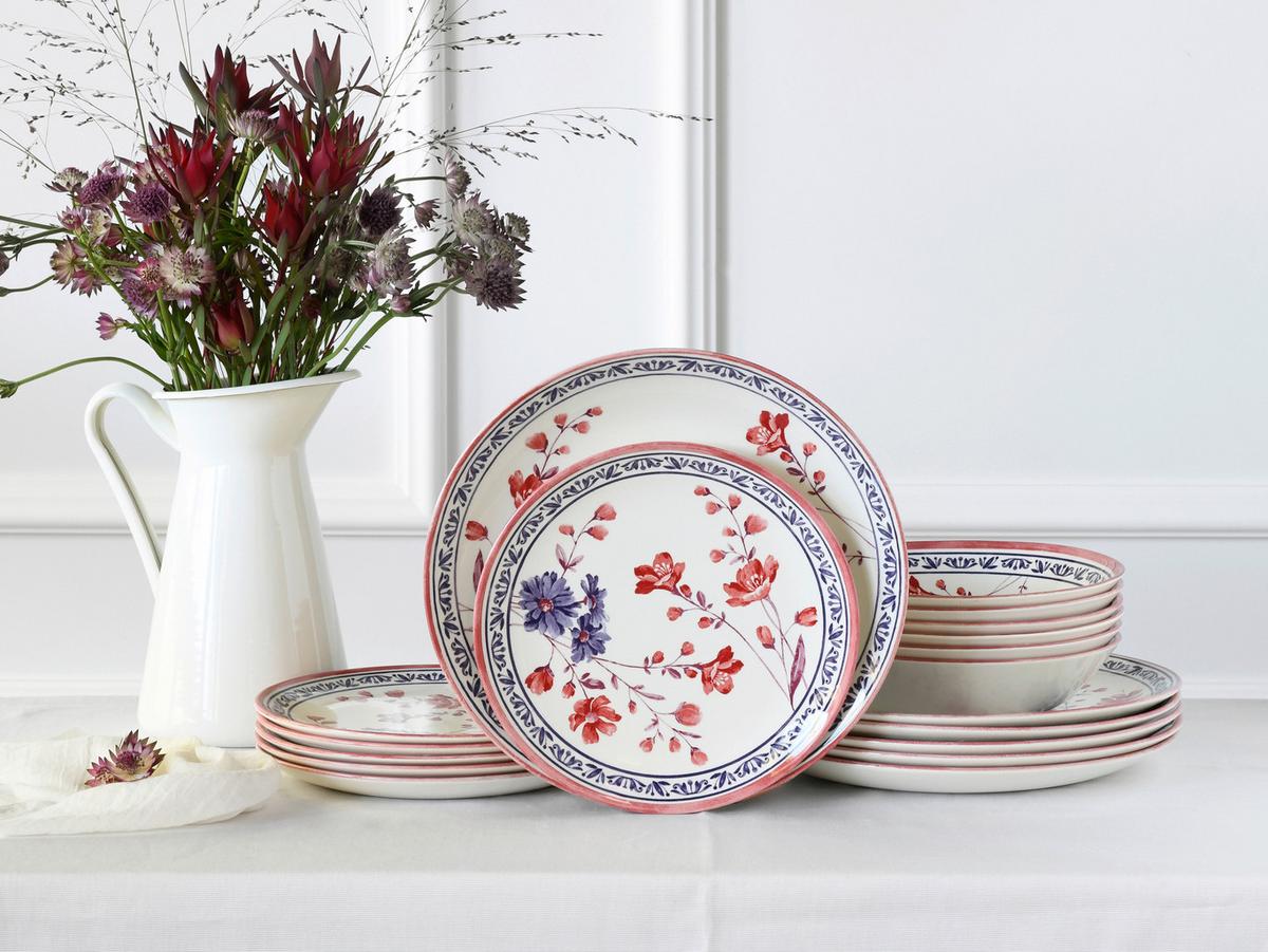 Tafelservice Cottage Multicolor 18--Teilig - Multicolor, Basics, Keramik - Creatable