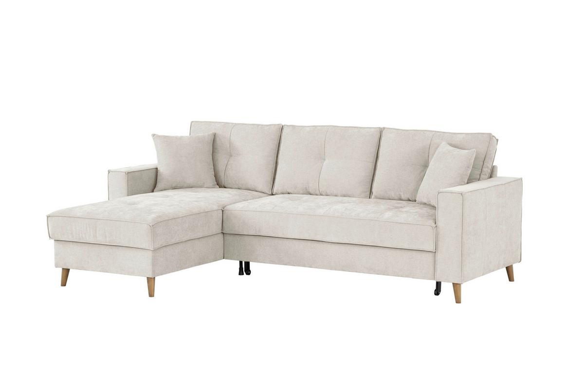 Ecksofa Bergen Beige S: 257 cm - Beige, Design, Textil (257/159cm) - MID.YOU