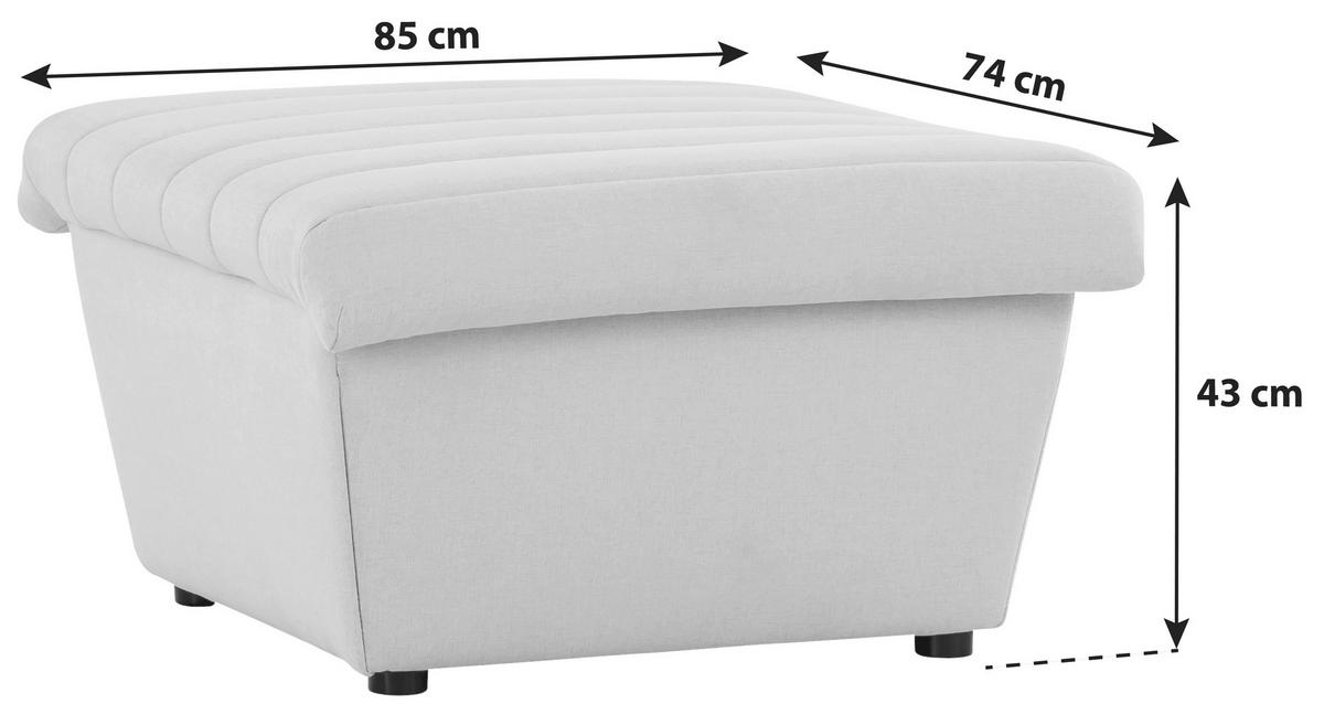 Hocker Looks Viii - Dunkelgrün/Schwarz, Design, Textil (74/43/85cm) - LOOKS by W.Joop