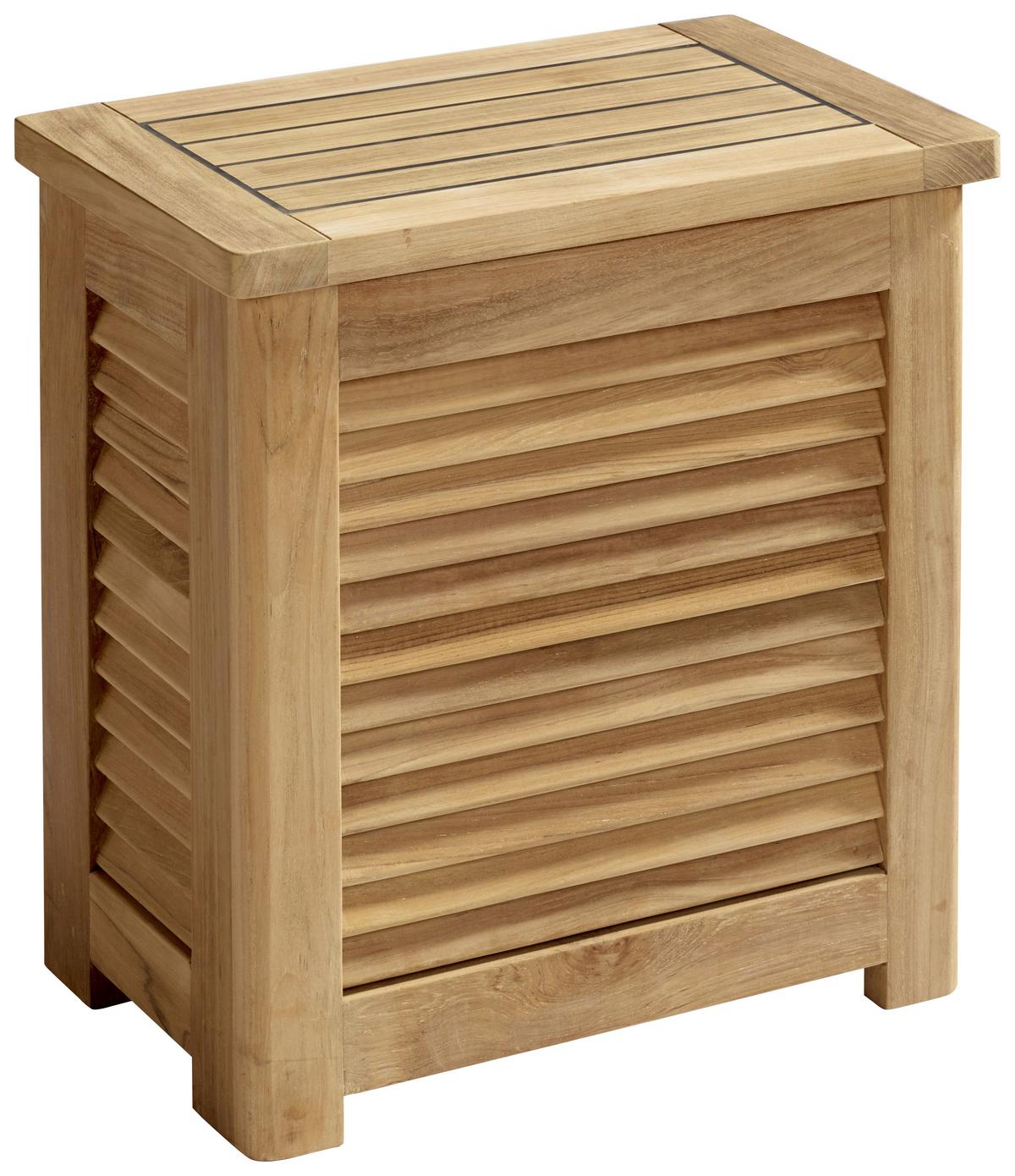 Truhe Classic 5066200 - Teakfarben, ROMANTIK / LANDHAUS, Holz (52/55/36cm) - MID.YOU