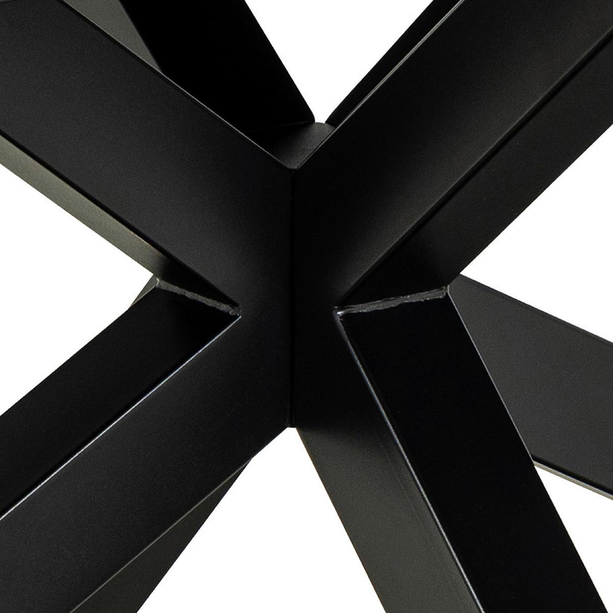 Esstisch ausziehbar Heaven 200-240x100x75,5cm Schwarz - Schwarz/Braun, Design, Keramik/Metall (200-240/100/75,5cm) - MID.YOU