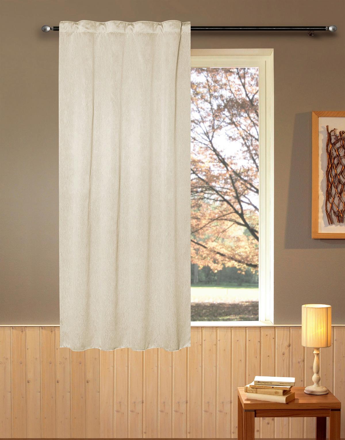 Sötétítőfüggöny Mara Kb. 135/175cm - bézs, Romantik / Landhaus, textil (135/175cm) - James Wood