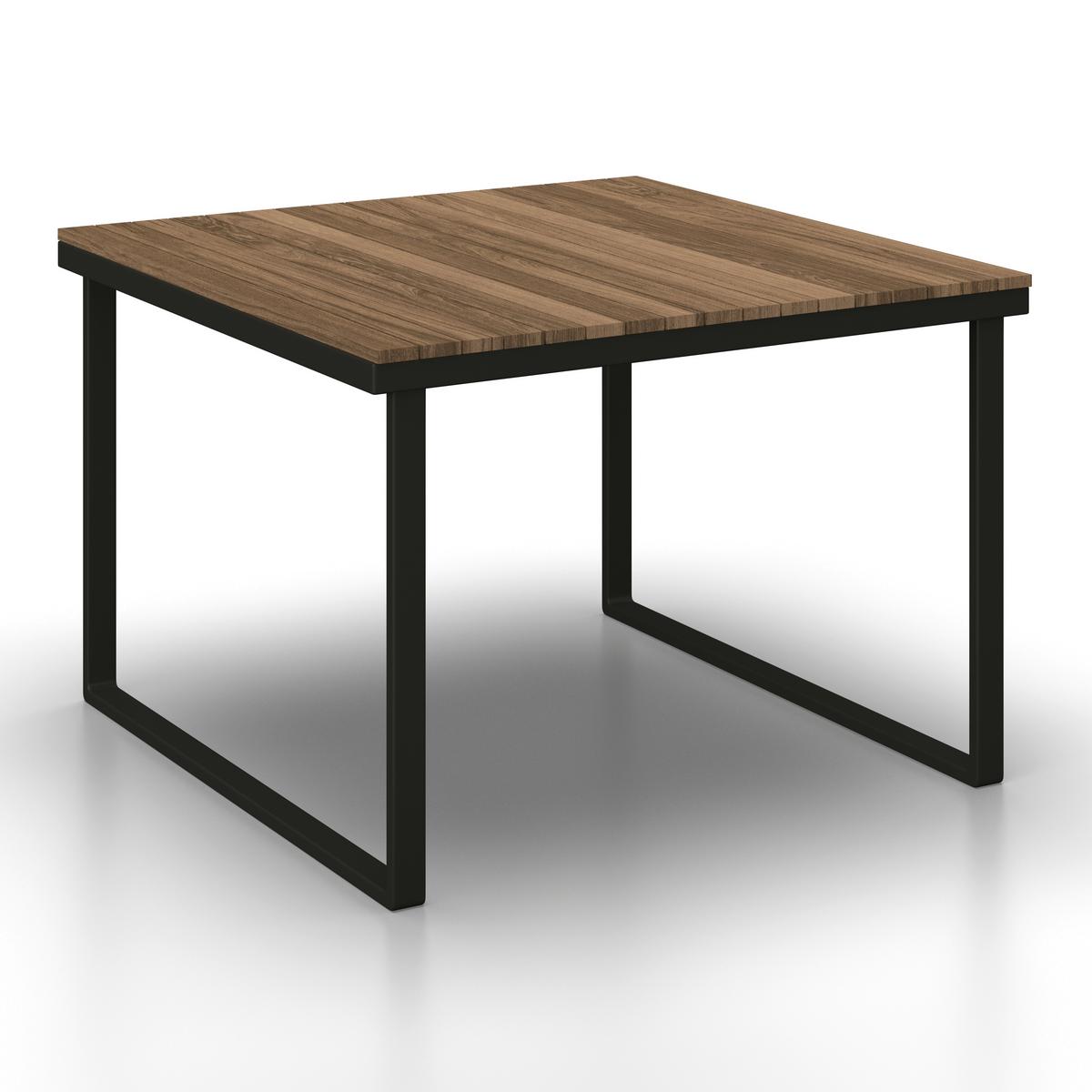 JÍDELNÍ TERASOVÁ SOUPRAVA VIOLA - černá/světle šedá, Moderní, kov/dřevo (228/75/75cm) - Bessagi Garden
