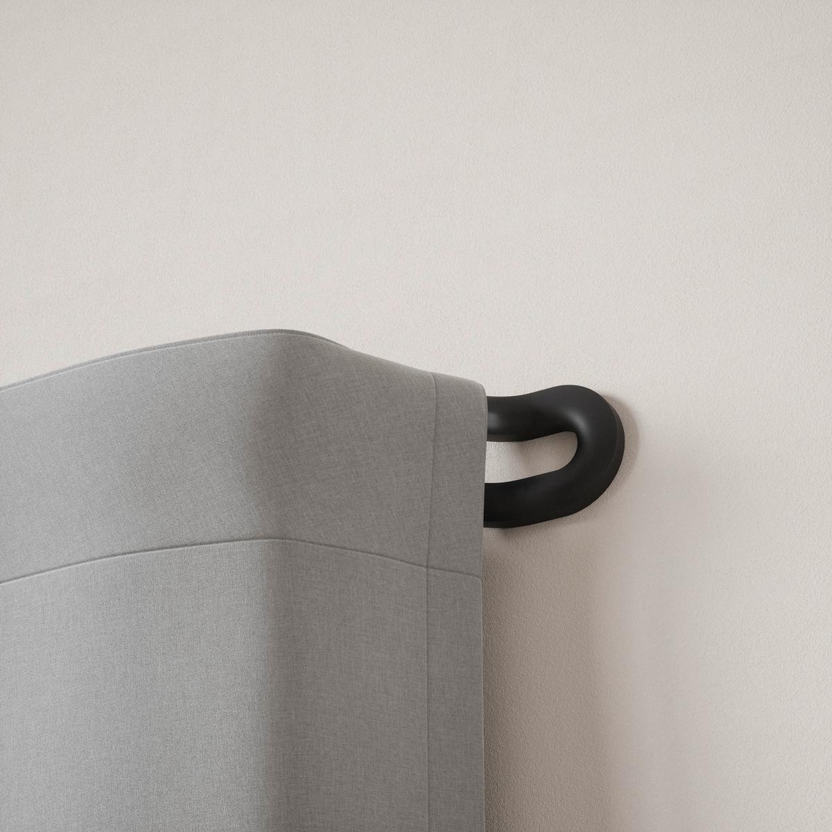 Vorhangstange Midnight Schwarz L: 107-305 cm - Schwarz, KONVENTIONELL, Metall (107-305cm) - Umbra