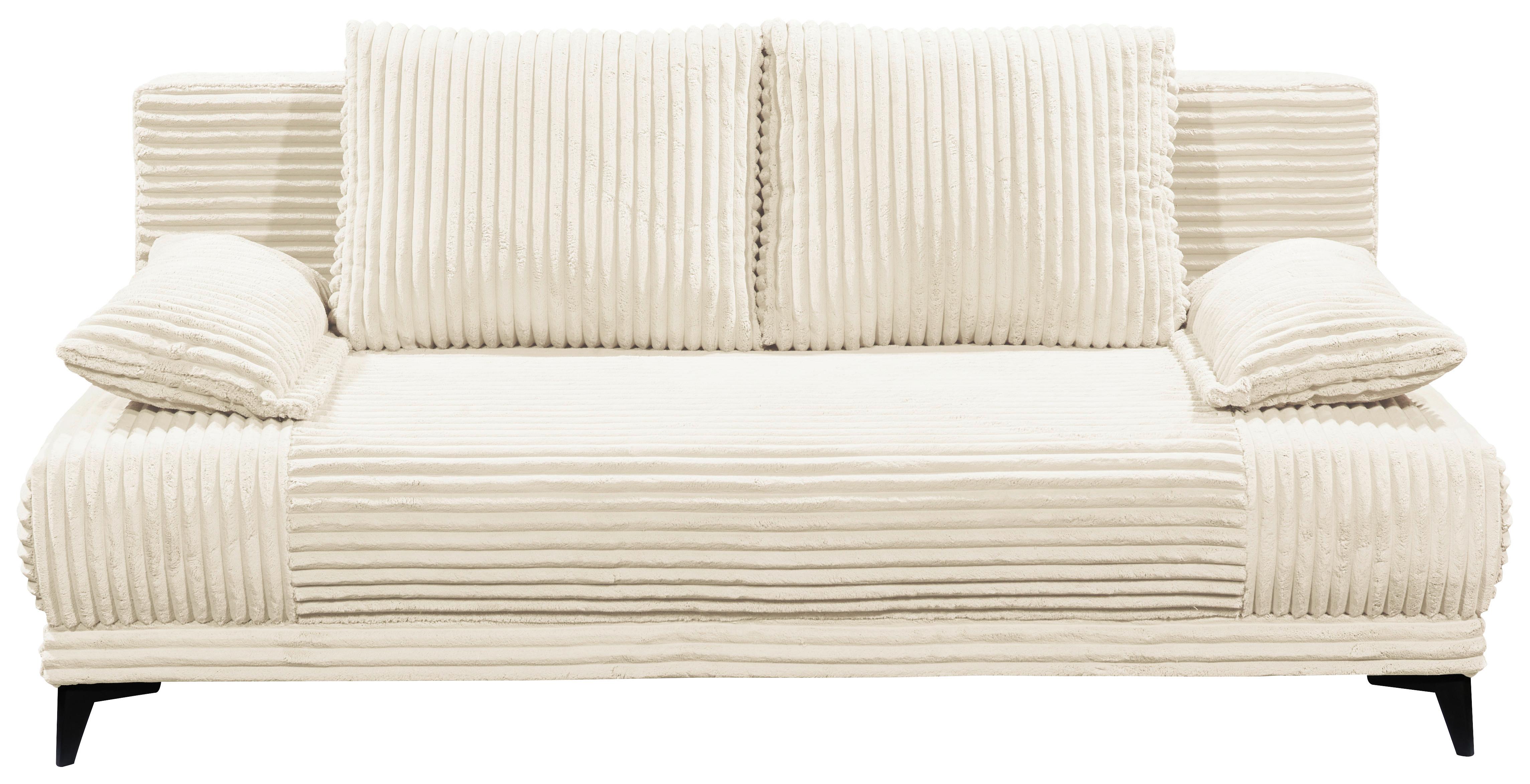 Schlafsofa Sally Weiß B: 211 cm - Schwarz/Weiß, KONVENTIONELL, Textil (211/96/105cm) - MID.YOU