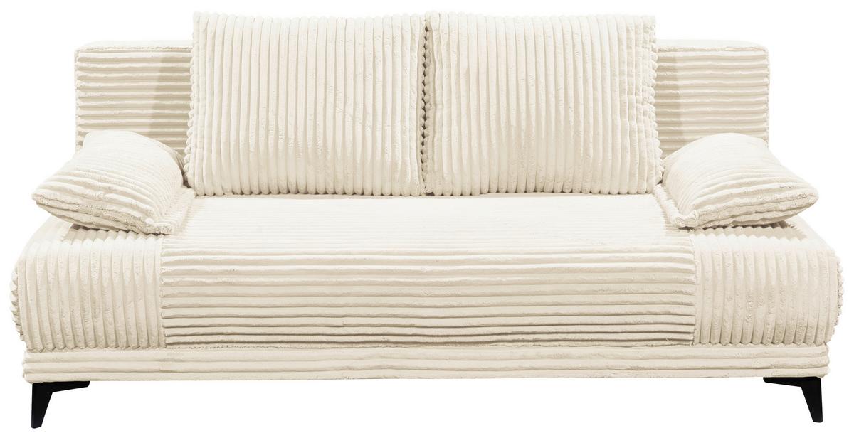 Schlafsofa Sally Weiß B: 211 cm - Schwarz/Weiß, KONVENTIONELL, Textil (211/96/105cm) - MID.YOU