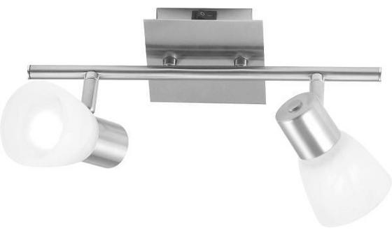 Spotbalken Katrin - Weiß, KONVENTIONELL, Glas/Metall (30/15cm) - Ombra Spotbalken Katrin - Weiß, KONVENTIONELL, Glas/Metall (30/15cm) - Ombra
