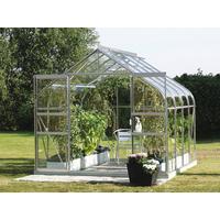 Gewächshausbausatz Diana 6700 6,7 M2 Metall/glas - Alufarben, Basics, Glas/Metall (263,5/254,5/258cm)