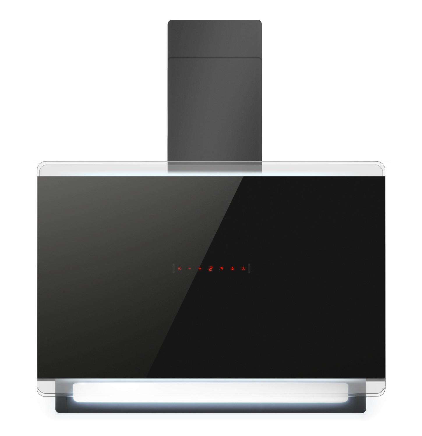 Dunstabzugshaube Khf 695 901 S - Schwarz, Basics, Glas (90/94-142/47,5cm) - Amica