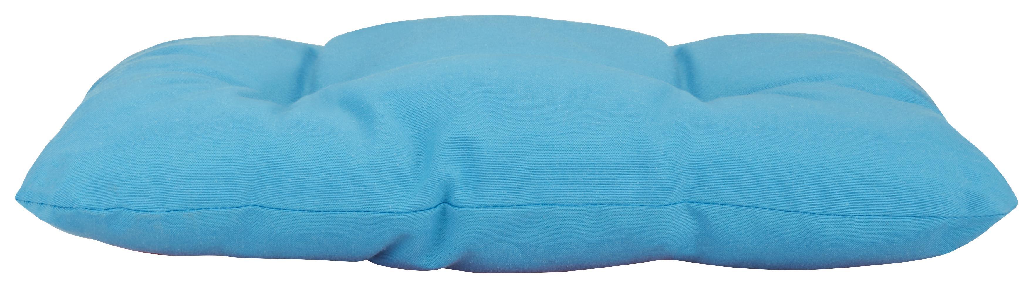 Sitzkissen Elli 38x38 cm - Türkis, KONVENTIONELL, Textil (38/38/6cm) - Ombra