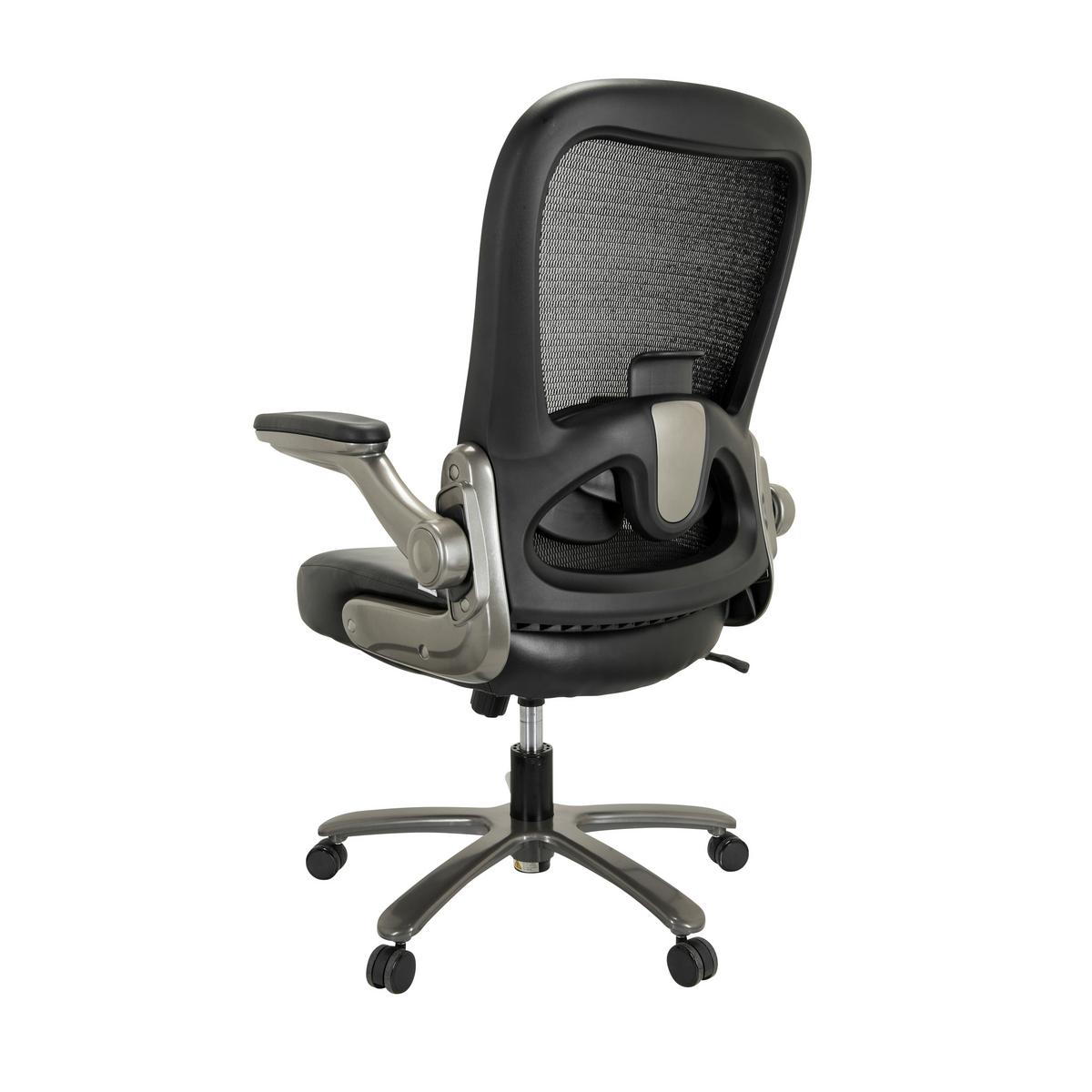 Drehstuhl Instructor Schwarz/ Grau Bis 220 Kg - Silberfarben/Schwarz, Basics, Kunststoff/Textil (75/122/68cm) - MID.YOU