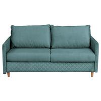 Schlafsofa Sana Graublau B: 175 cm - Graublau/Naturfarben, Design, Textil (175/95/103cm) - Livetastic